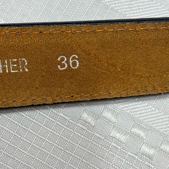 Genuine Leather Womens Western Belt  Casual Jeans Belts- Black Size 36 - Picture 6 of 7